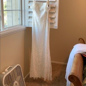 Lulus white wedding or prom dress